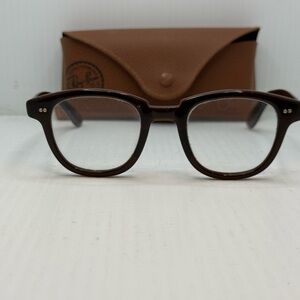 Vintage Diamond Plate 3629 Japan Tortoise Eyeglass Frames w/ Case